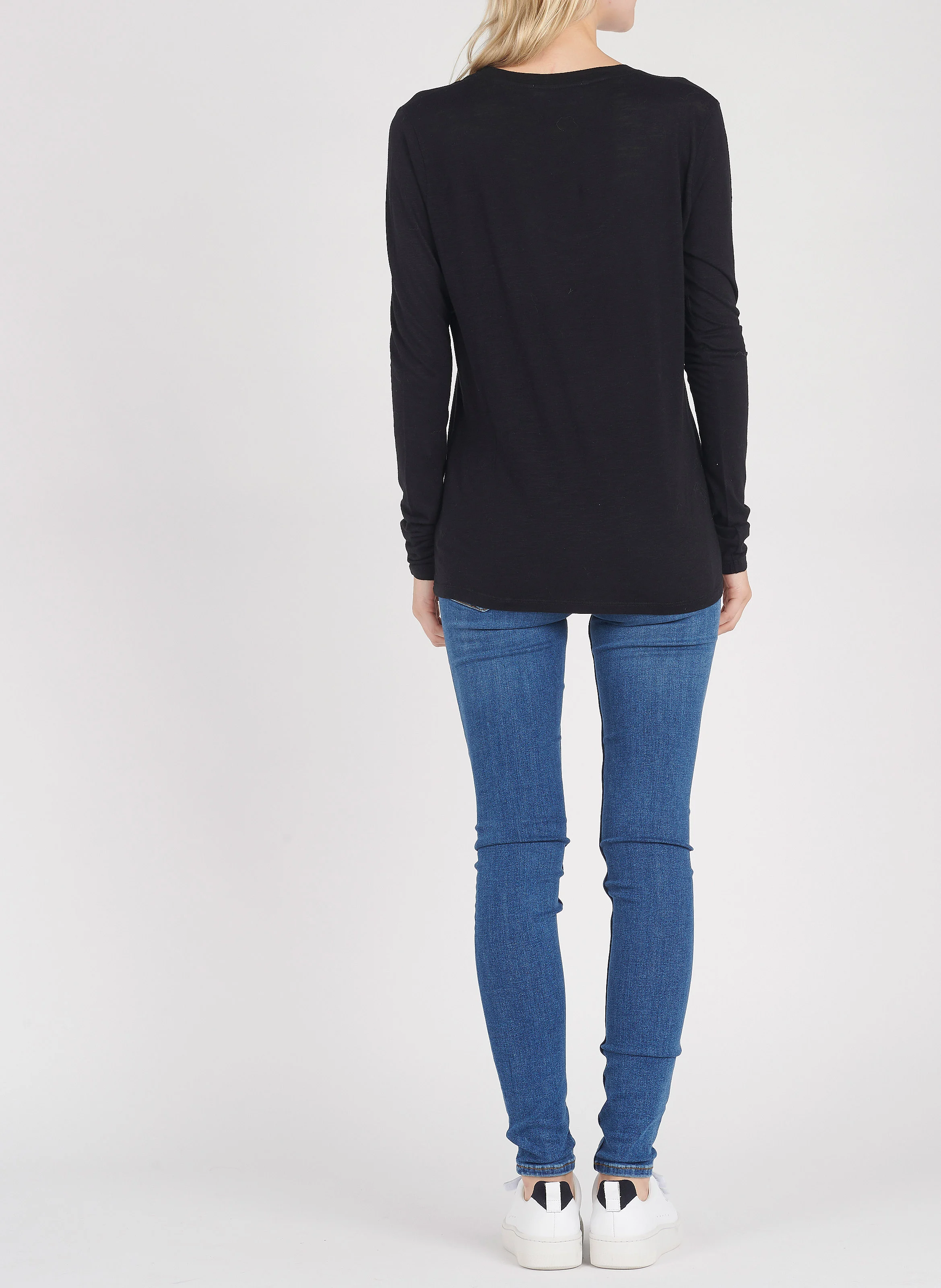 JACKSONVILLE - Tee-shirt col rond en coton | Noir