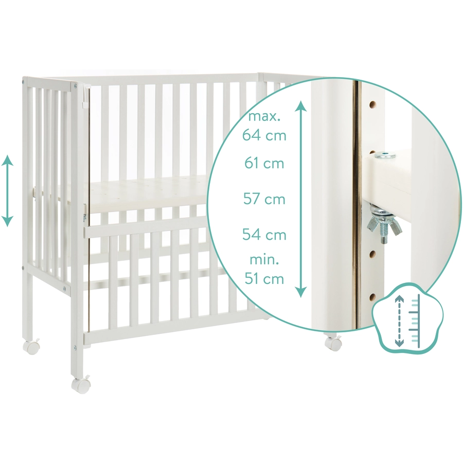 fillikid Beistellbett Cocon Plus weiß