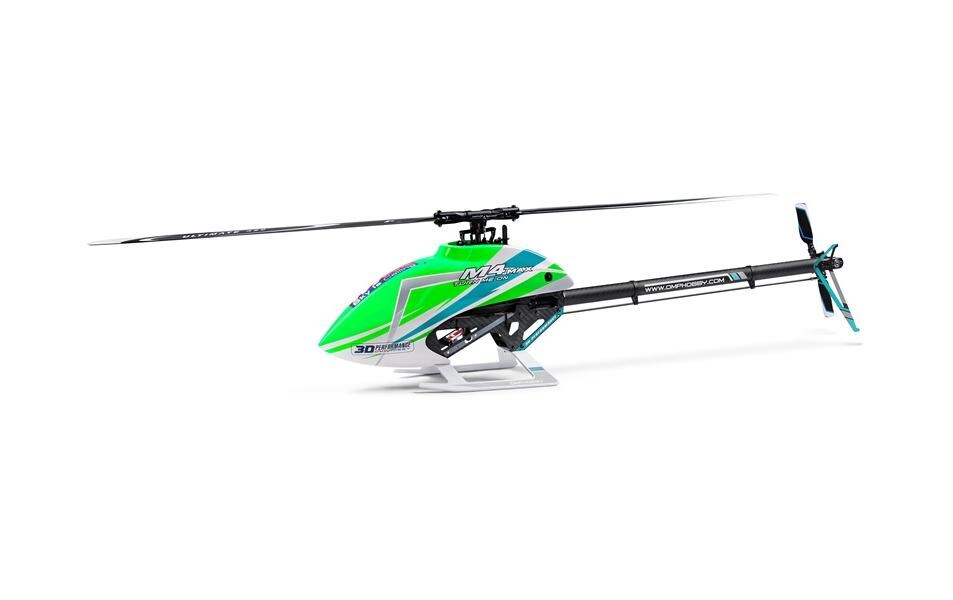 Helikopter M4 Max Combo Grün, Bausatz<br>OMP M4 Flybarless 3D Heli der 400er klasse