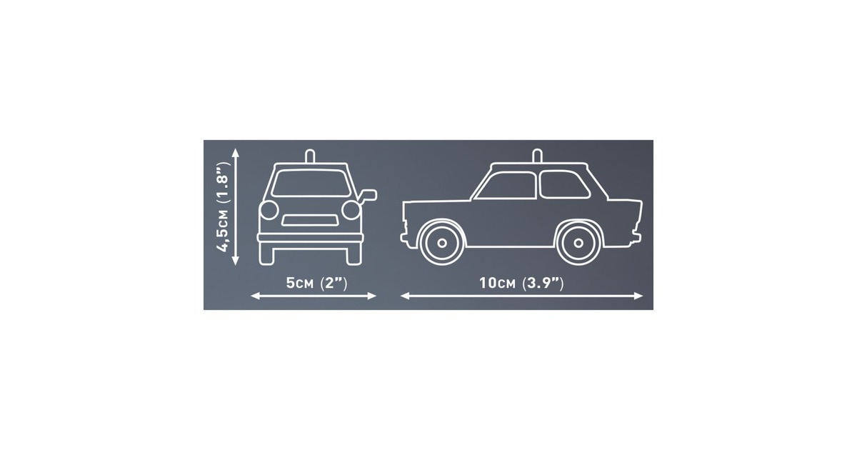 COBIYoungtimer Collection - Trabant 601 Polizei Constructiespeelgoed  (Schaal 1:35)