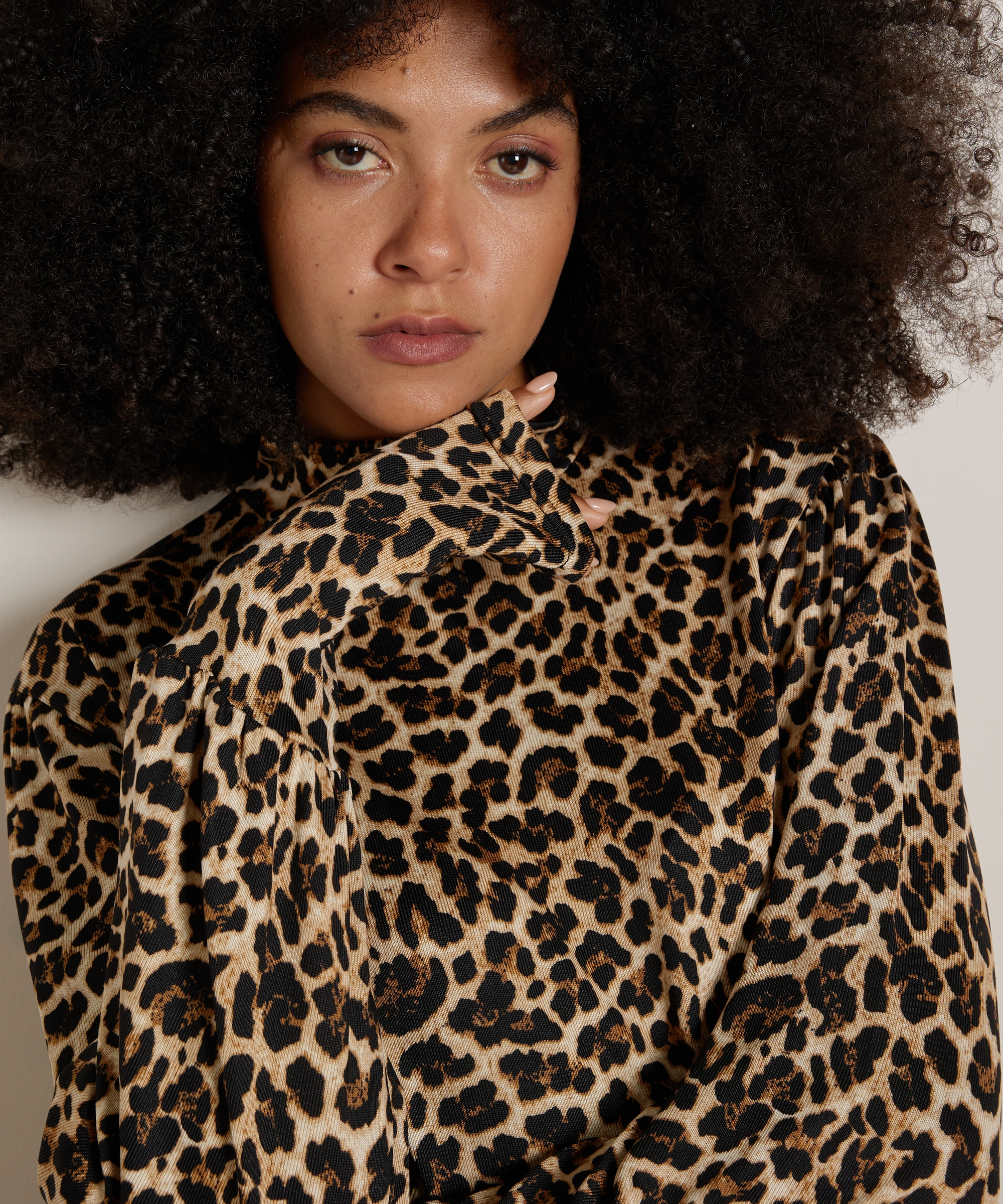 turtleneck top all-over print