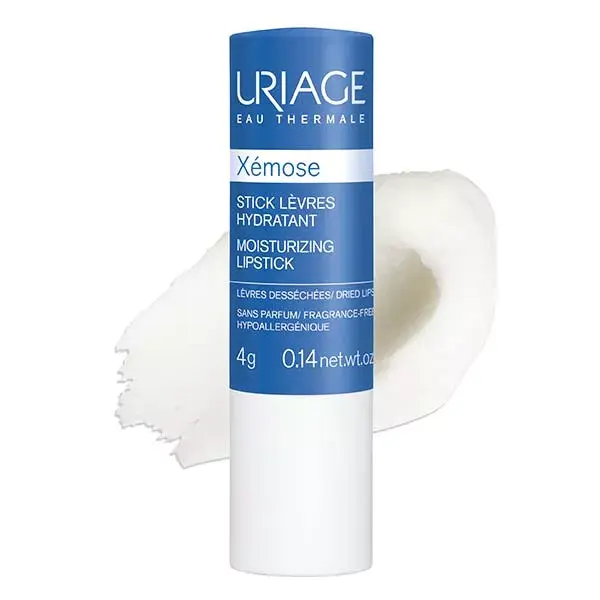 Batom hidratante Uriage Xémose, sem fragrância, 4g
