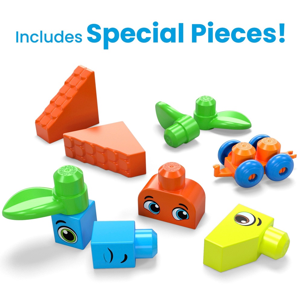 Mega Bloks First Builders 150-teiliges größeres Baukasten-Spielset