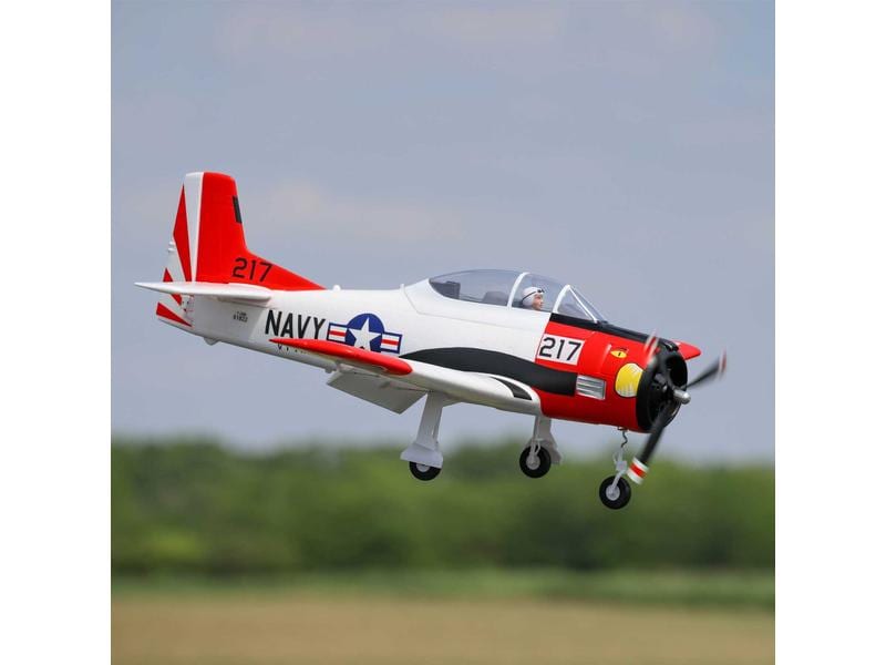E-flite Warbird T-28 Trojan 1.2 m, Smart BNF Basic T-28 Trojan mit Einziehfahrwerk und Spektrum Smart Technik