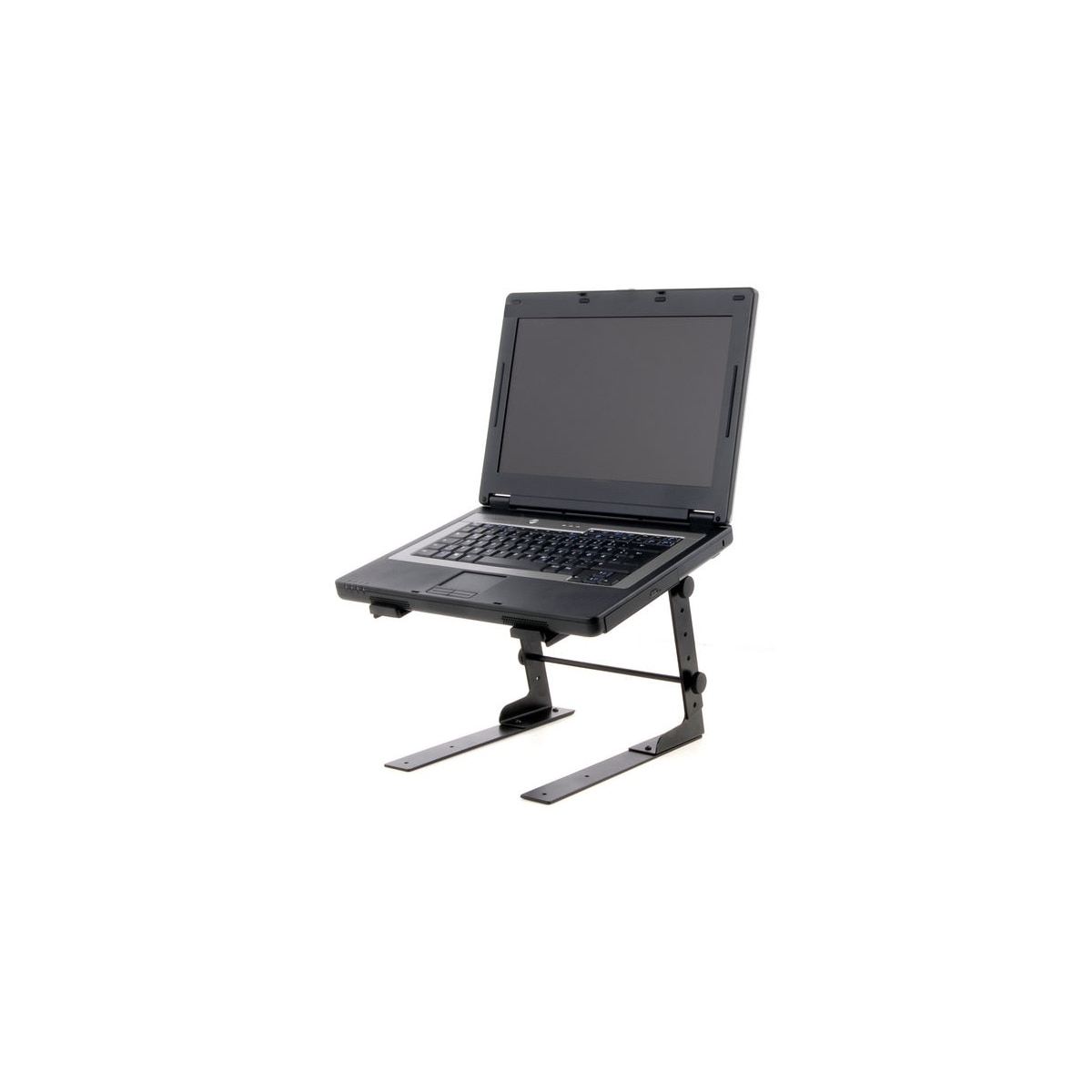 Laptopstativ med bordbeslag, svart