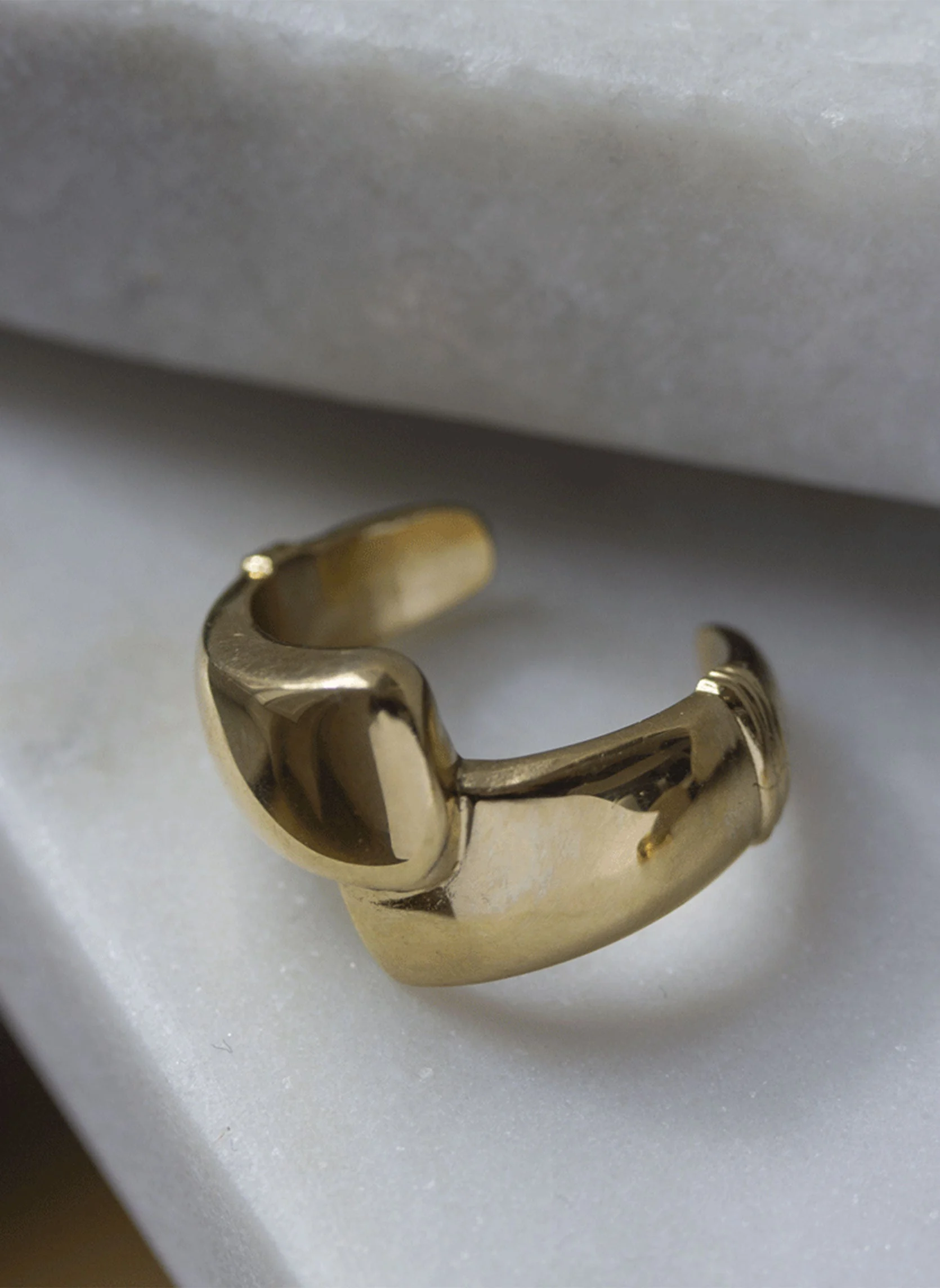 OSMONDE - Bague large osmonde | Doré