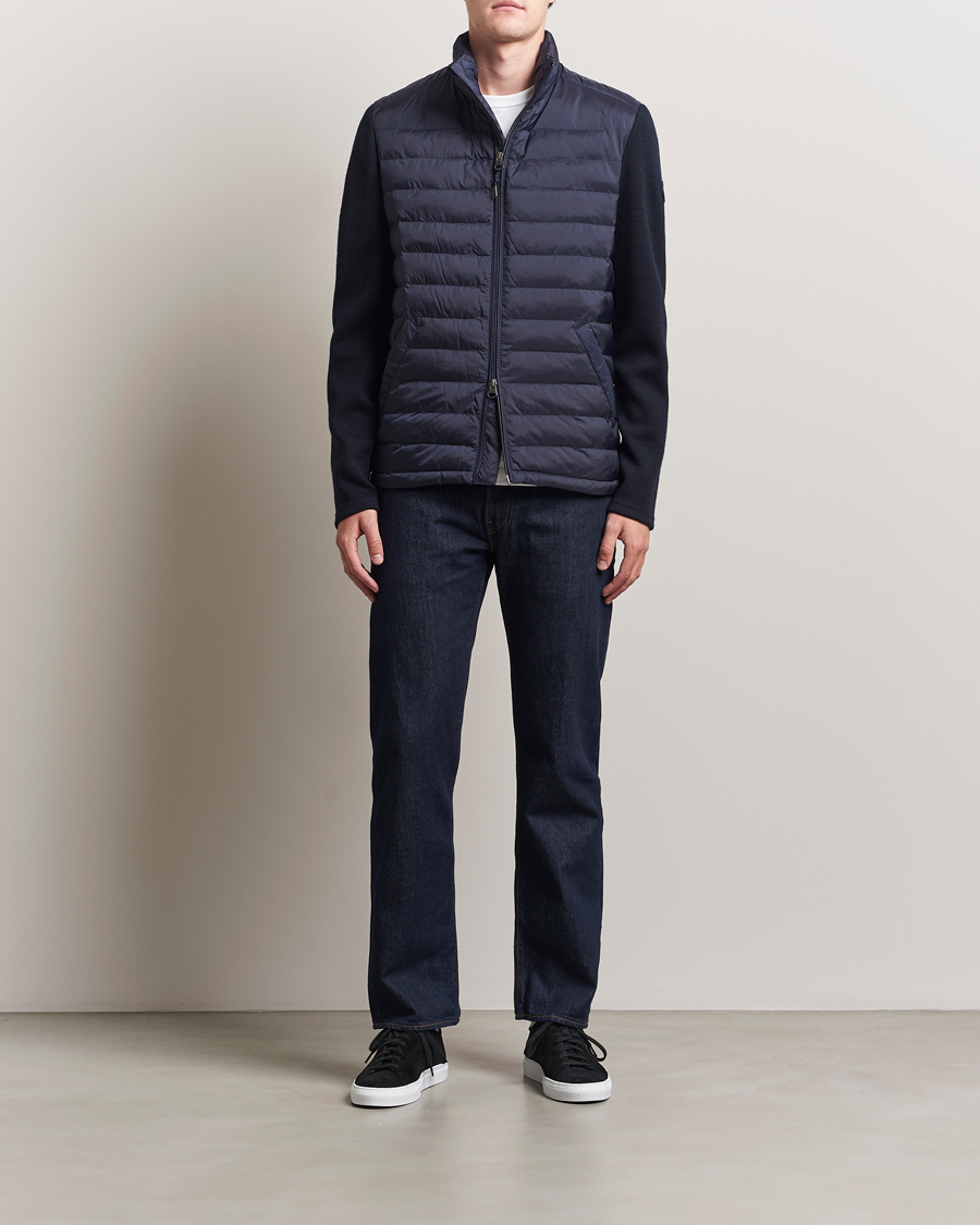 GANT Mixed Media Hybrid Jacket Evening Blue