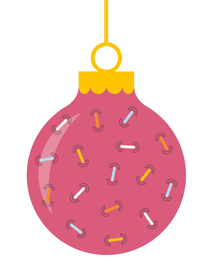 Flechtpapier-Set XMAS 12-teilig in bunt
