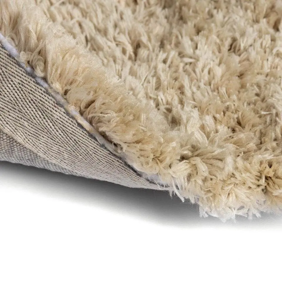 Interieur05 rond Hoogpolig Vloerkleed Polyester Pilo Beige - 120 x 120 cm
