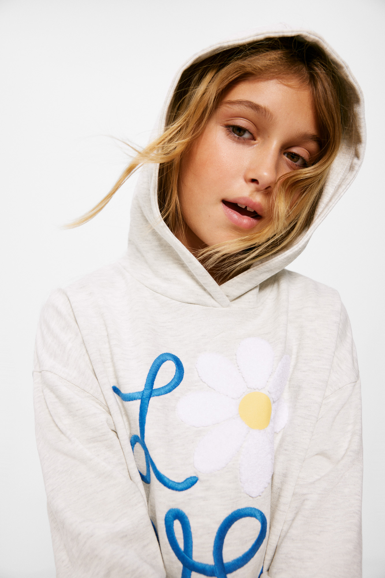 Moletom com capuz Daisy para meninas