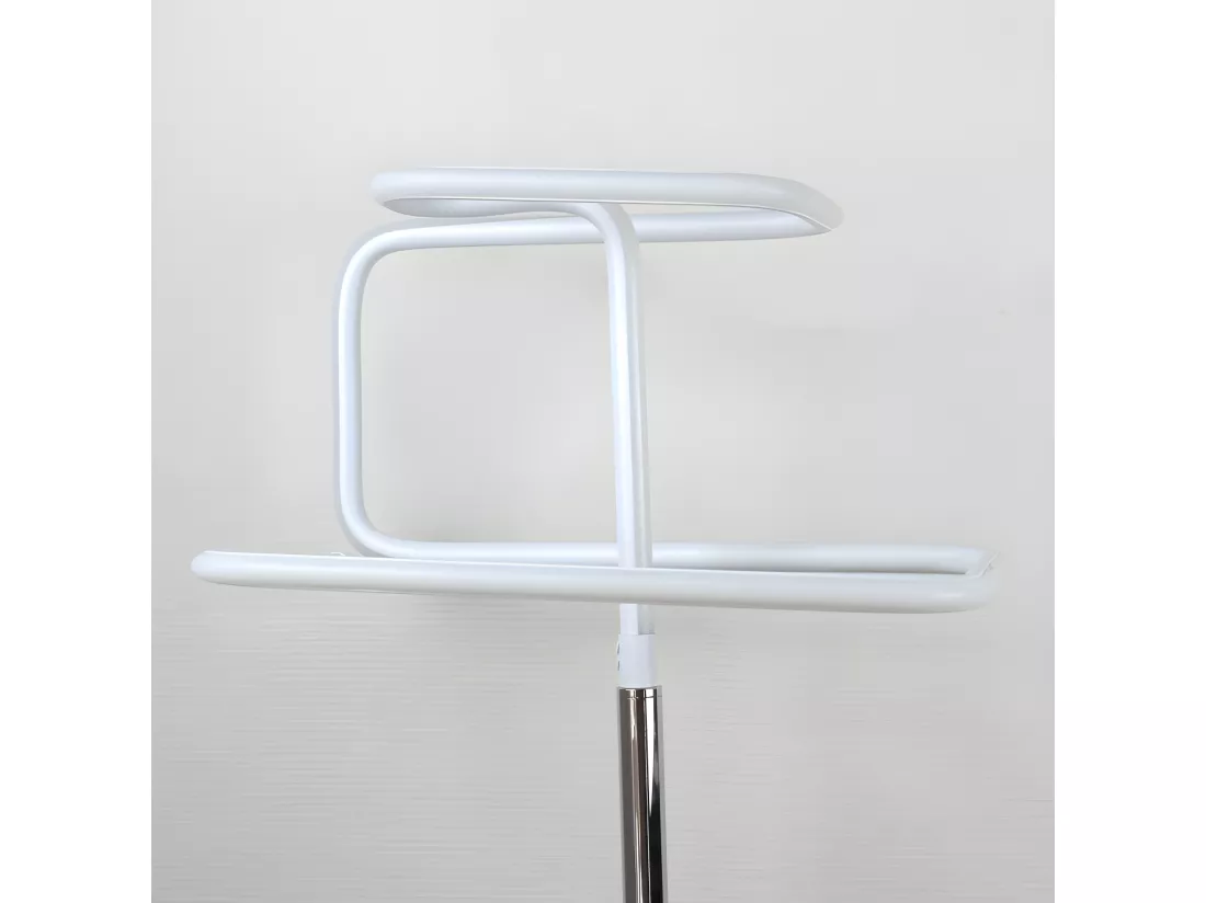 Lampadaire LED 167 cm design abstrait pied métal chromé - SQUARE