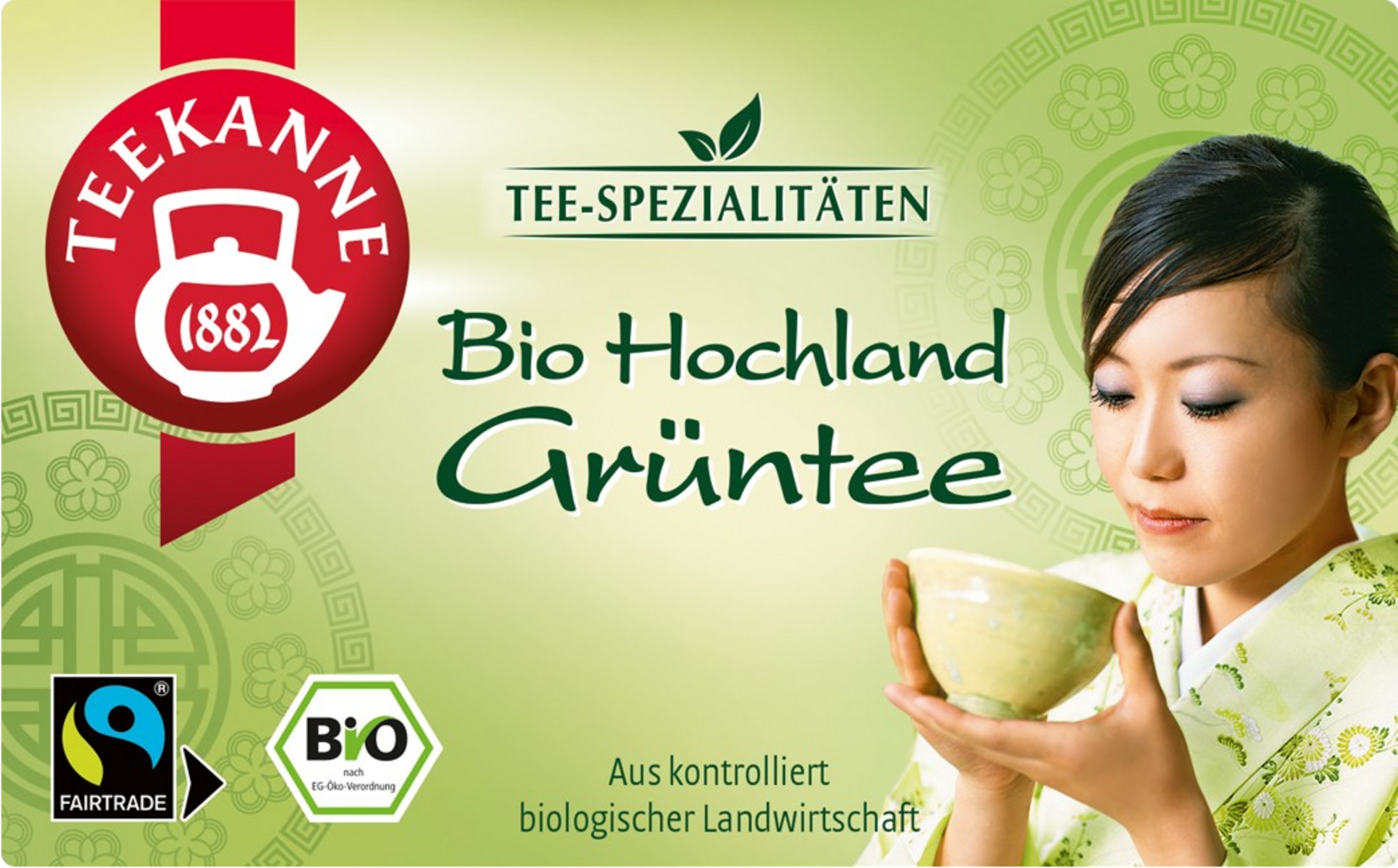 TEEKANNE  Tee-Spezialitäten Bio Hochland Grüntee, 35 g