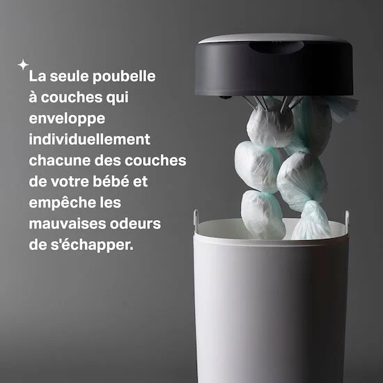 Poubelle à Couches Twist & Click   Blanc        de               Tommee Tippee