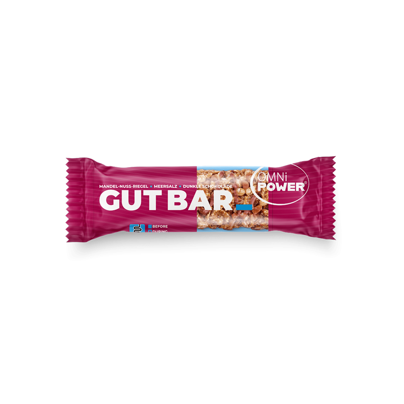Omni-Power Gut Bar Mandel-Nuss Dunkle Schokolade Riegel (20x35g)