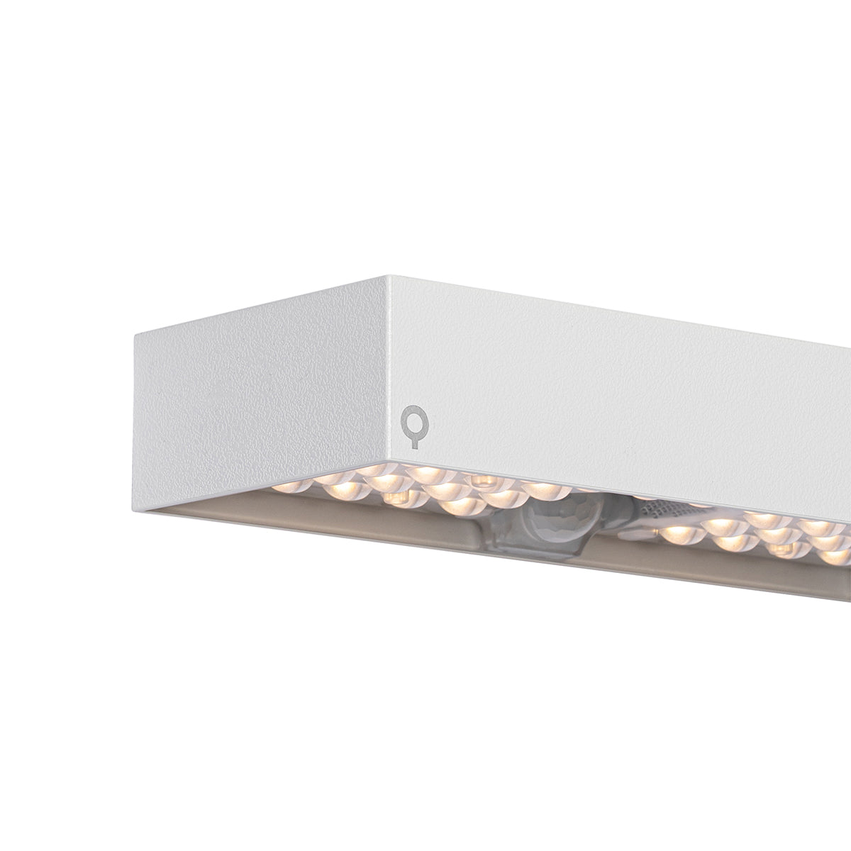 QAZQA Buiten wandlamp wit met dimlicht en sensor op solar - Kayo