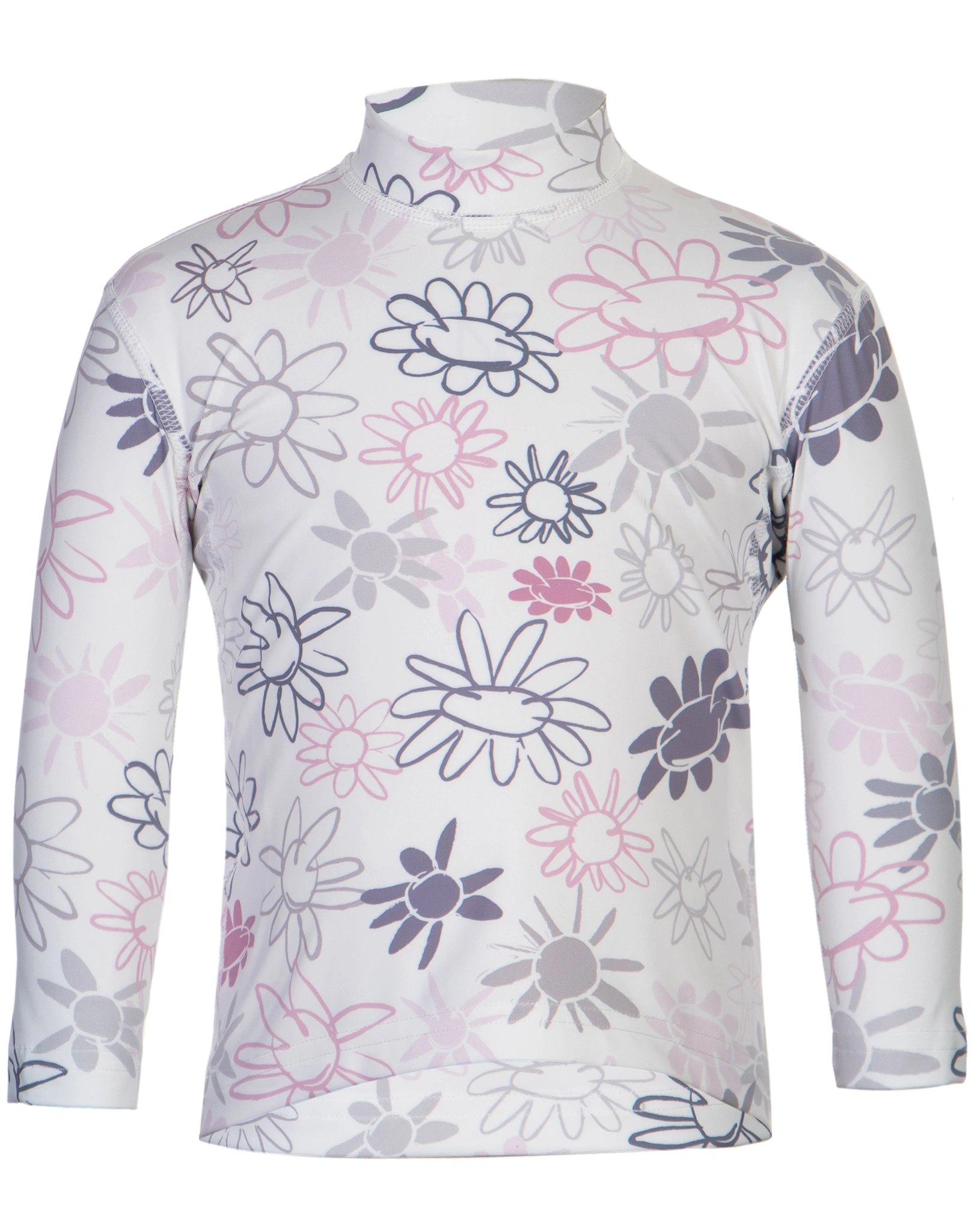 Badeshirt WILD FLOWERS in weiß