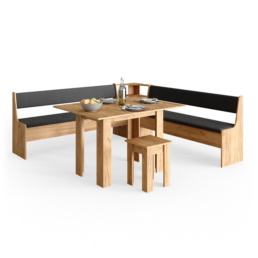 Vicco Eckbankgruppe Roman Eiche 210x210cm Esszimmergruppe Eckbank Sitzgruppe