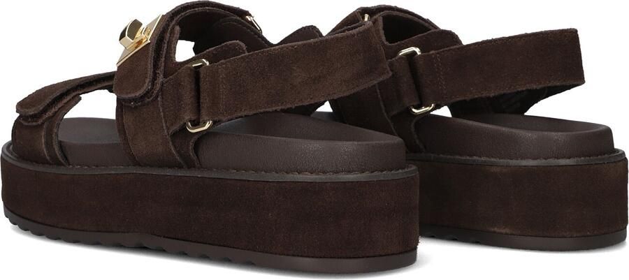 Steve Madden Bigmona suède sandalen donkerbruin