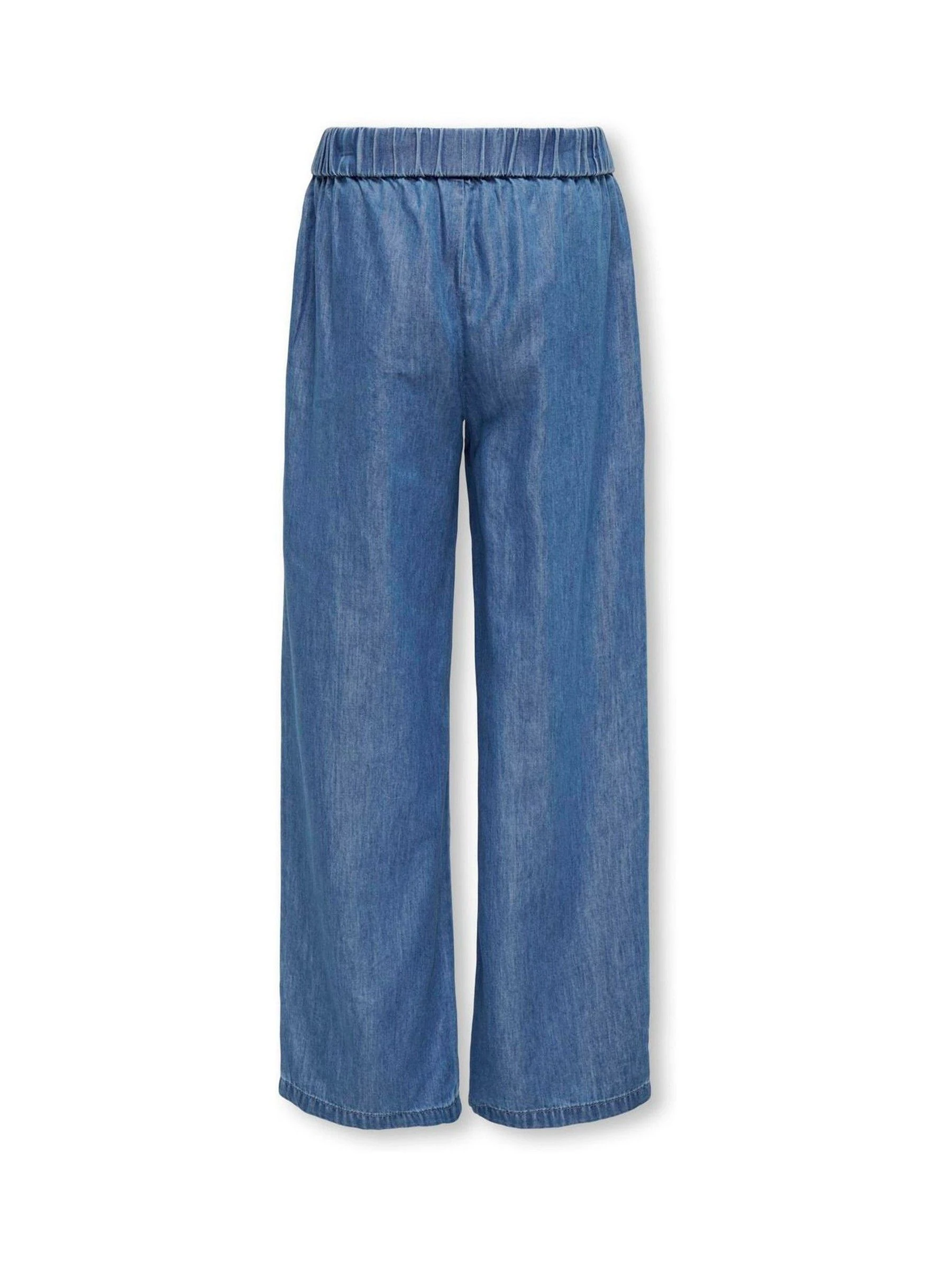 ONLY KIDS Comfort Tie Waist Wide Leg Jeans