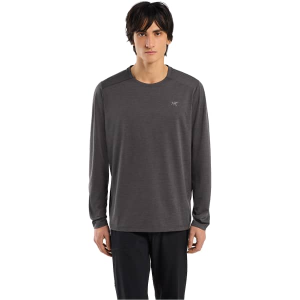 T-shirt randonnée ARC'TERYX CORMAC CREW LS M BLACK HEATHER