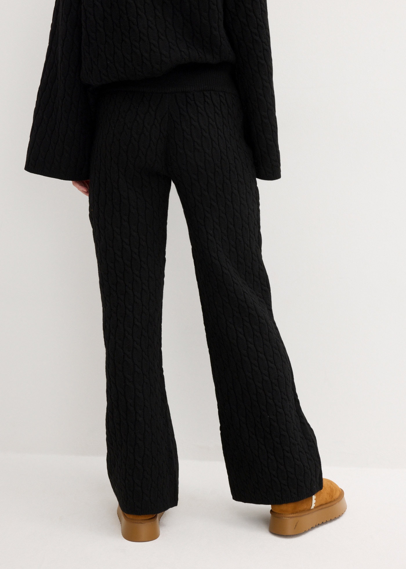 bonprix Stoffhose »Strickhose mit Zopfmuster«  Strickhose mit Zopfmuster