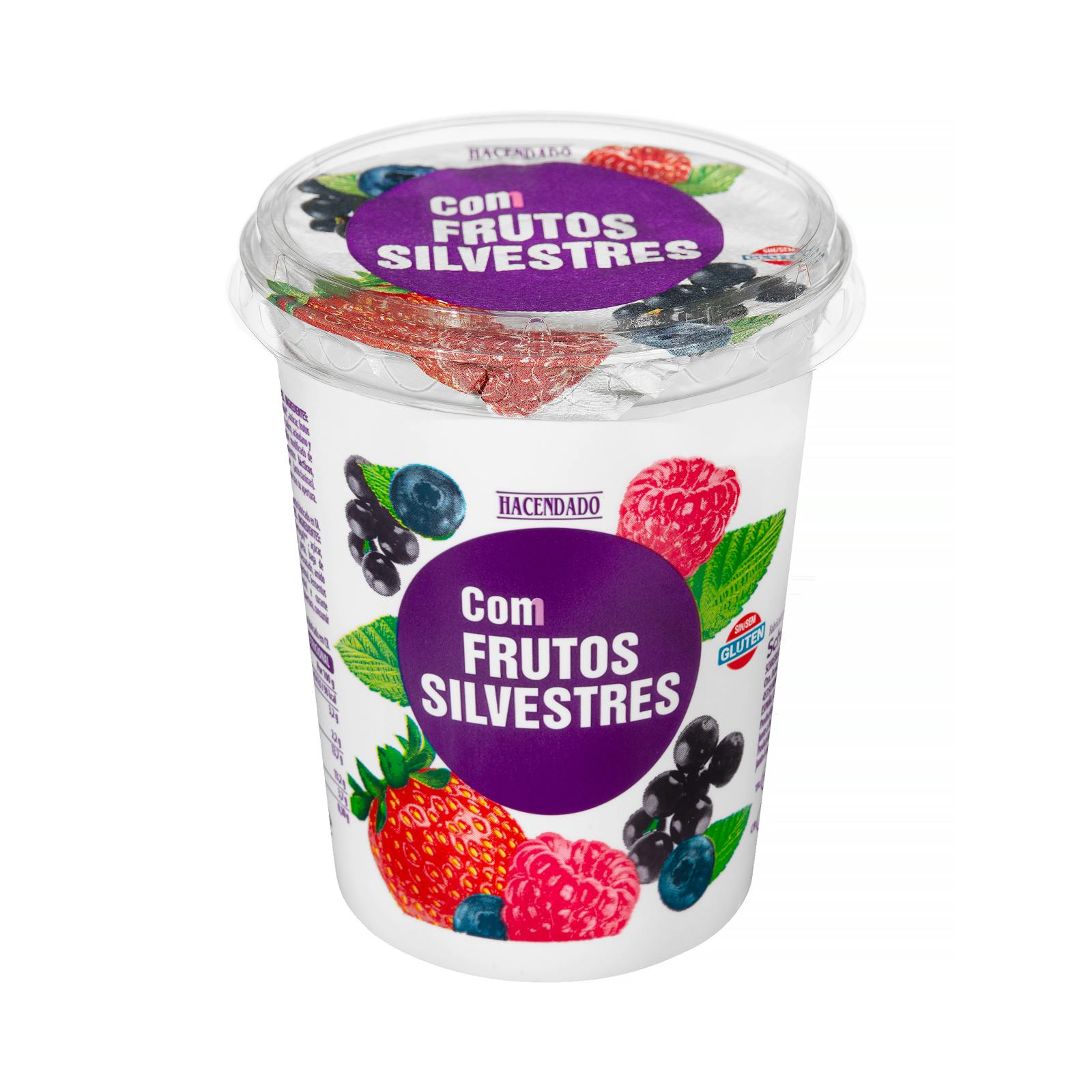Yaourt crémeux Hacendado aux fruits des bois