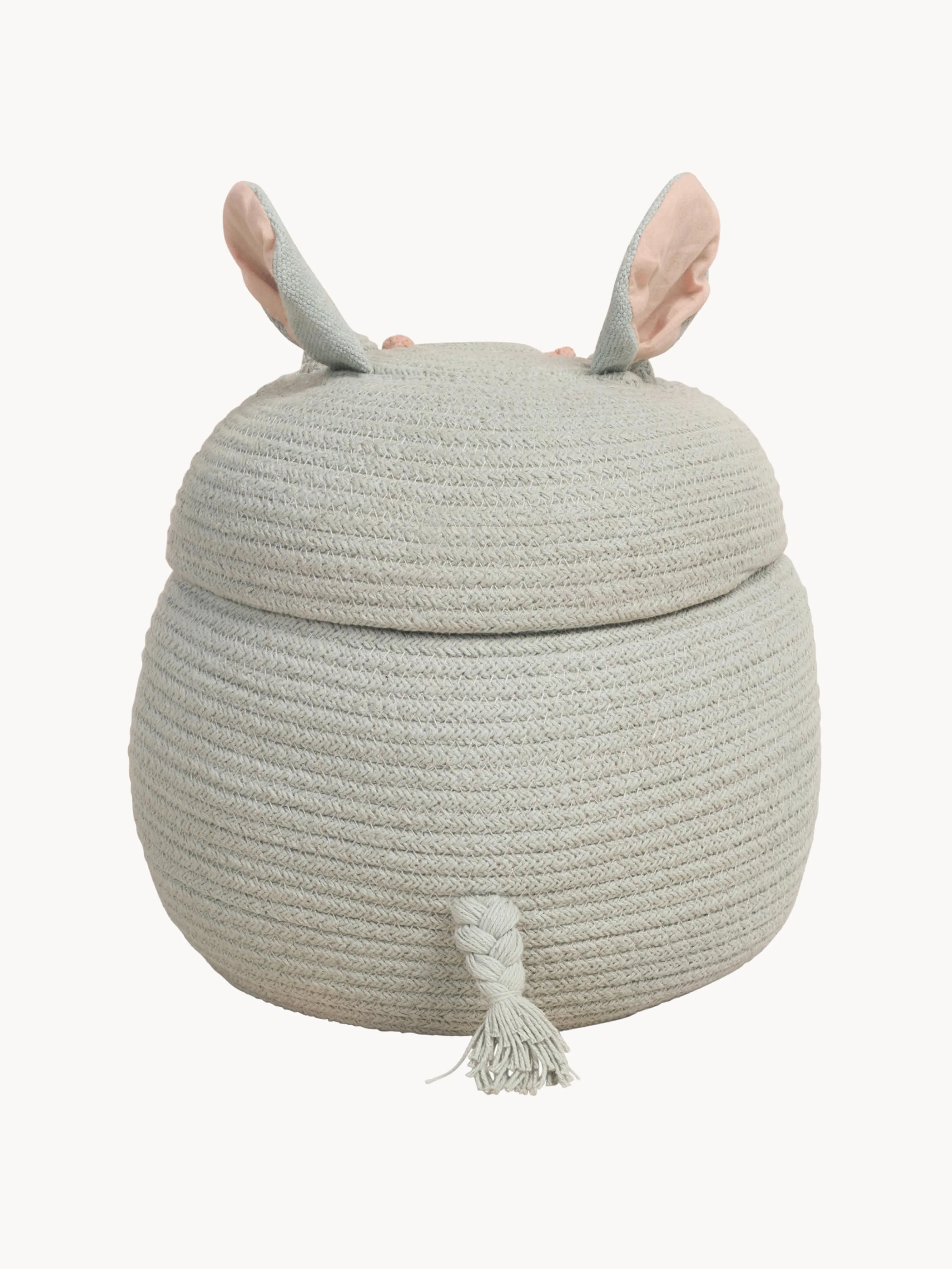 Opbergmand Henry the Hippo met deksel, handgemaakt