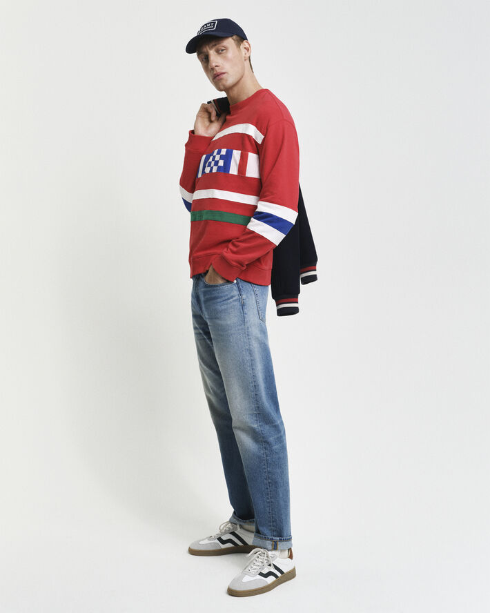 Gant PANEL CNECK Bright red