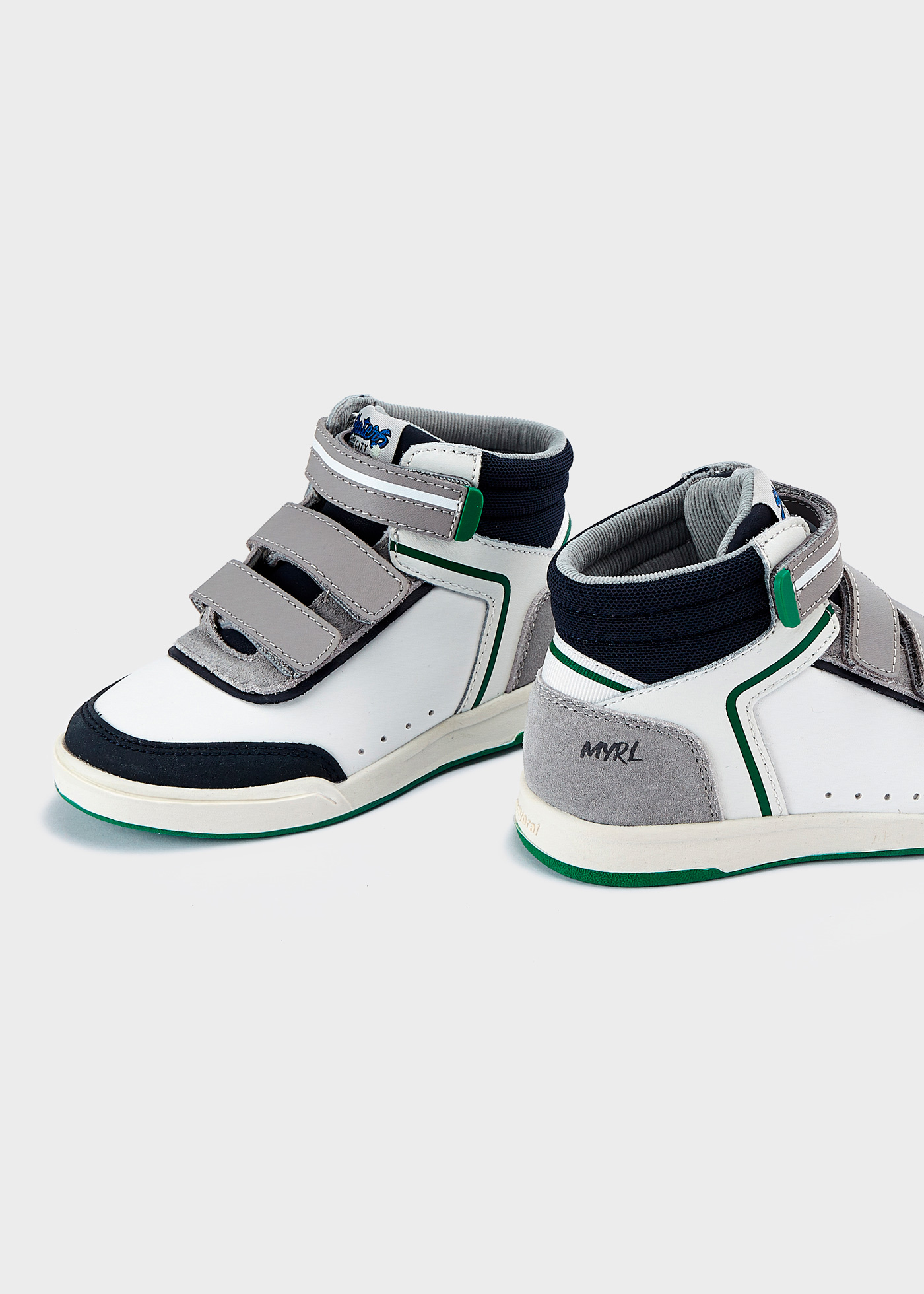Bota infantil de couro, estilo urbano e esportivo