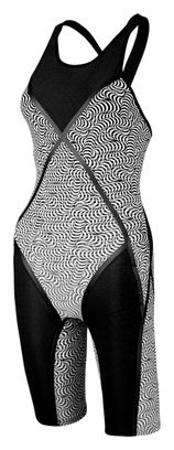 Michael Phelps Maillot De Bain Dos Ouvert Matrix EU Noir Gris Foncé Femme