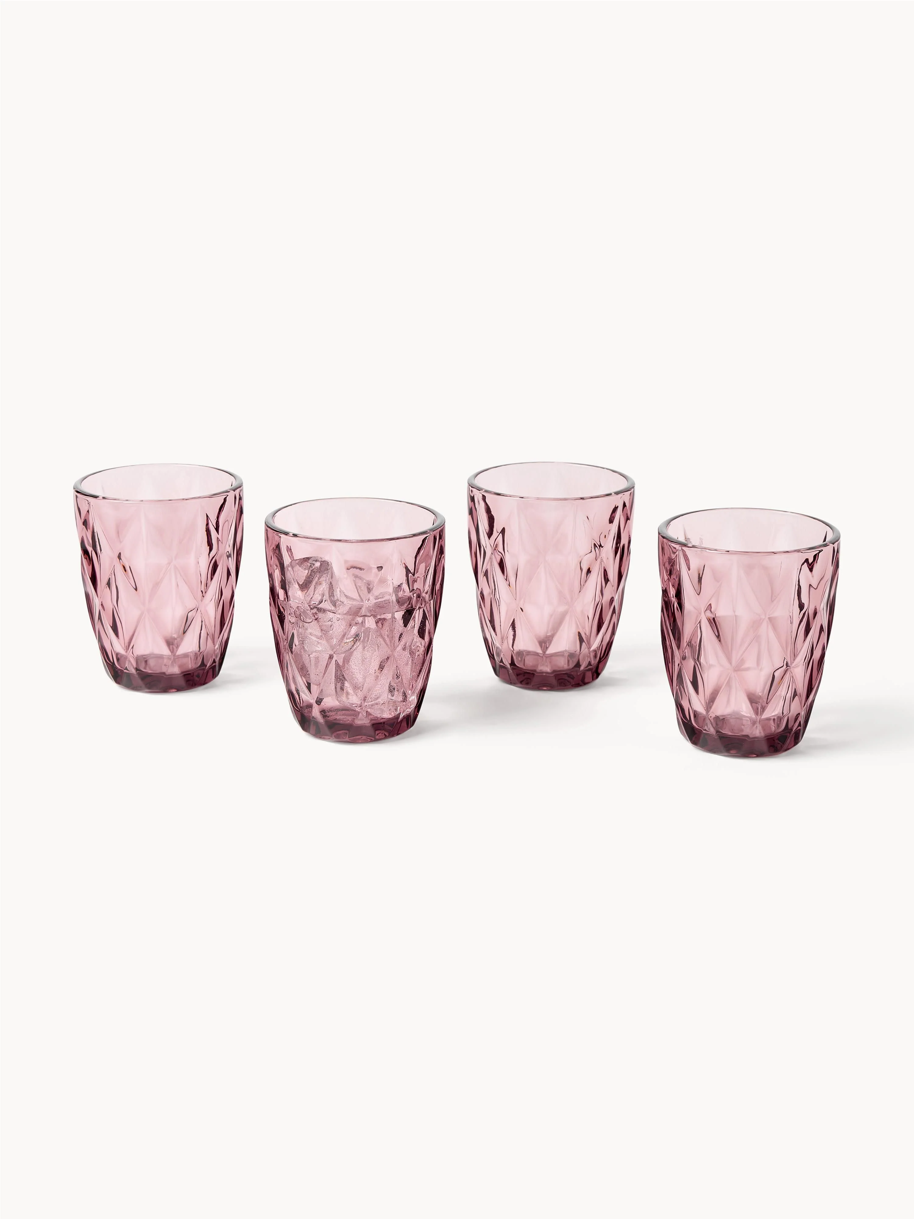 Tumblers Colorado met structuurpatroon, 4-delig