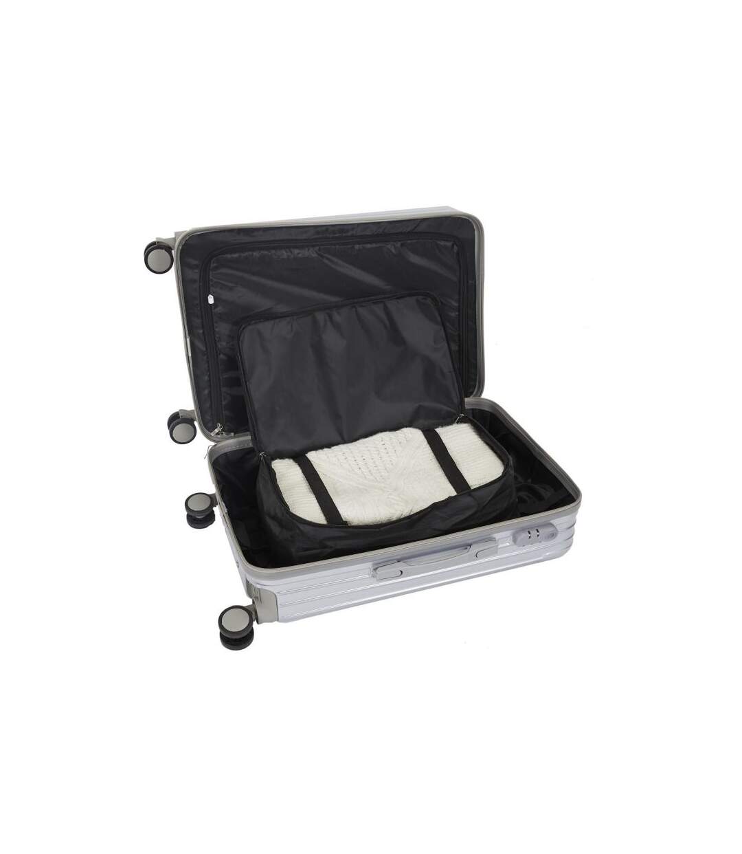 Paris Prix - Penderie De Voyage Filet pliable 57cm Noir