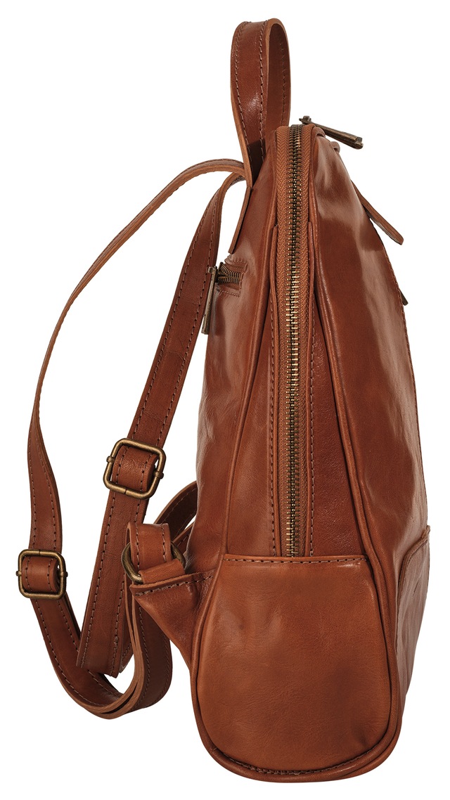 Piké Tagesrucksack echt Leder, Made in Italy