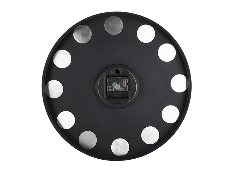 Wall Clock Charm Engraved Numbers KA5762BK Black