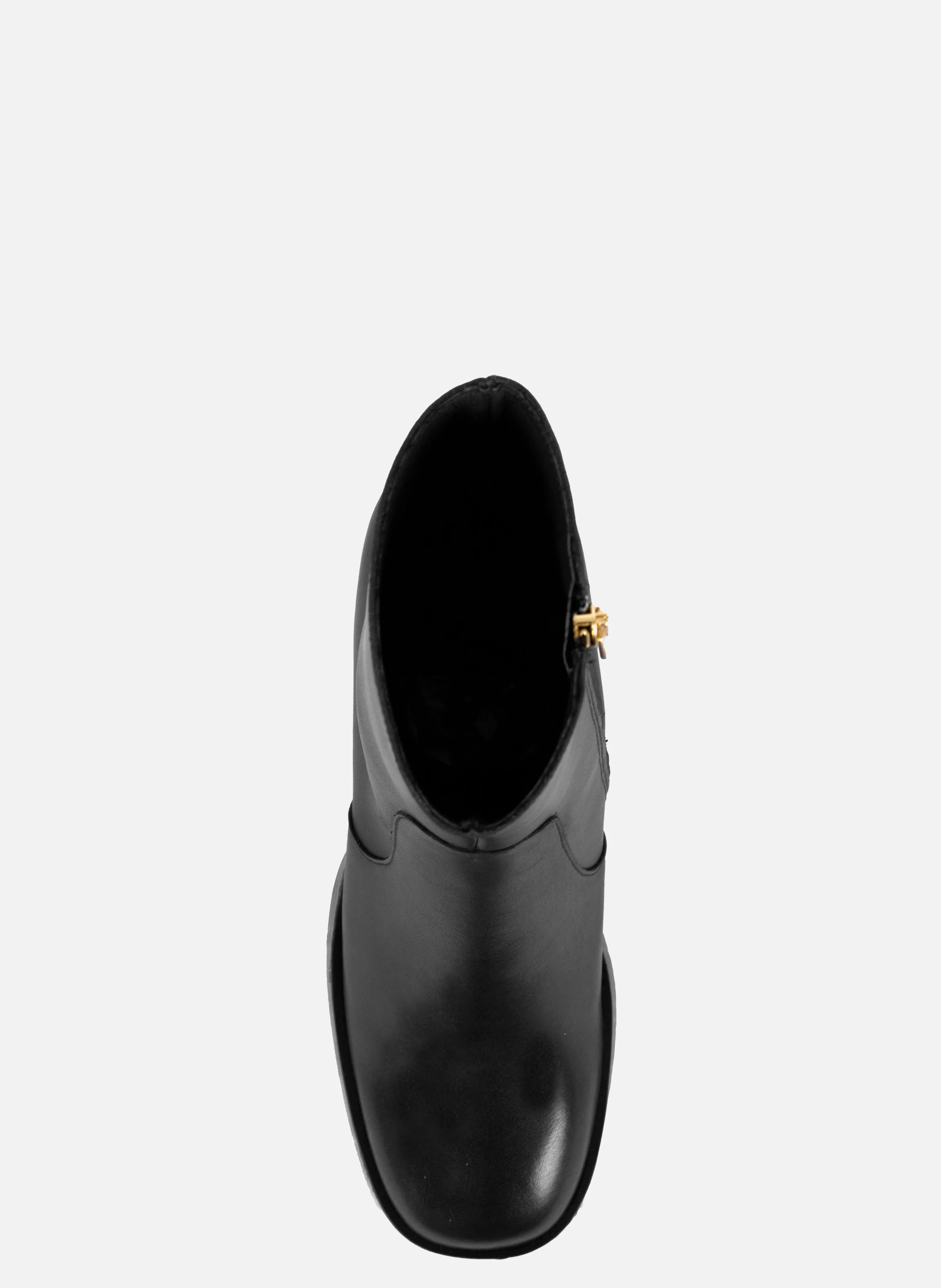 Bottines plateforme cuir | Noir
