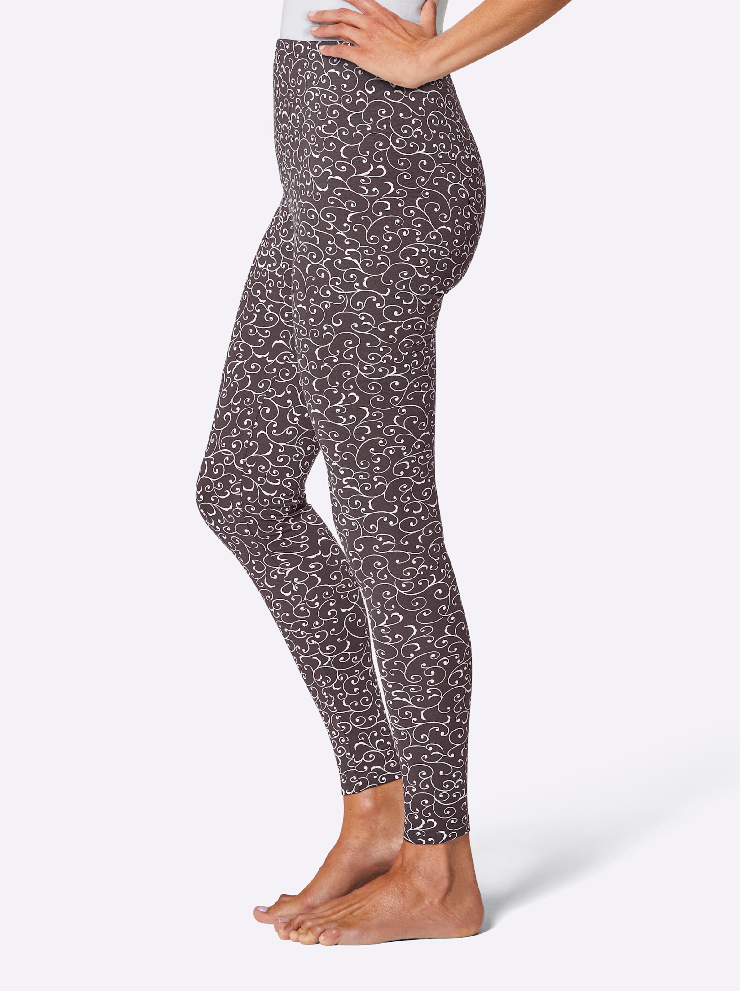 Leggings in taupe