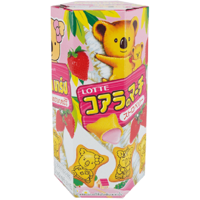 Lotte Koala's March Aardbeienroom Koekjes 37g