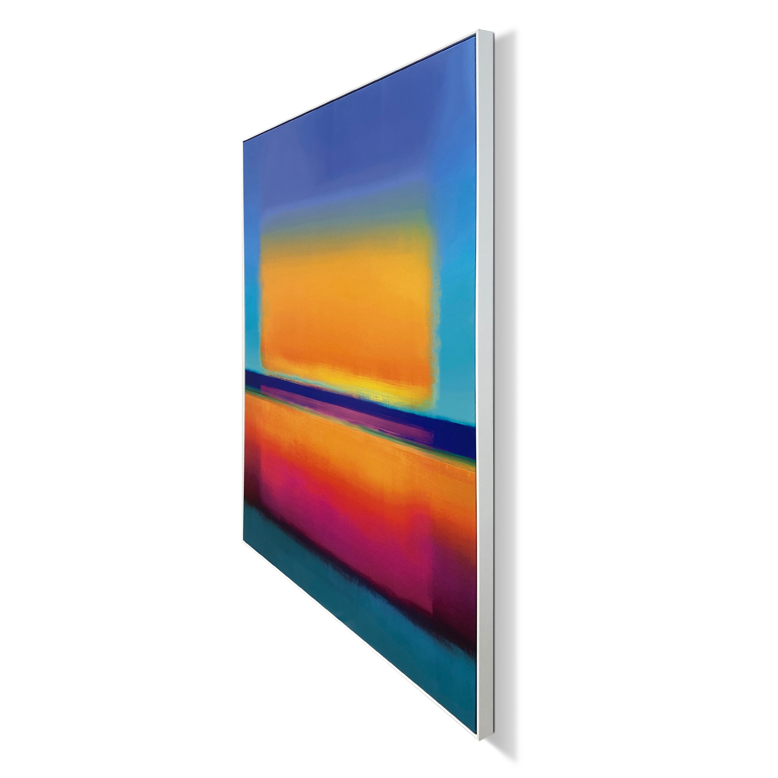 by fonQ Neon Blaze Schilderij 100 x 120 cm - Wit