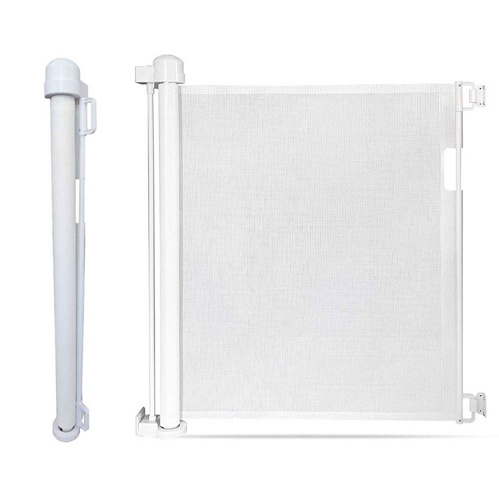 (88x140cm) Nylon Kinder Schutzgitter Netz Baby Sicherheitsschutz Tür / Treppen Barriere - Weiss