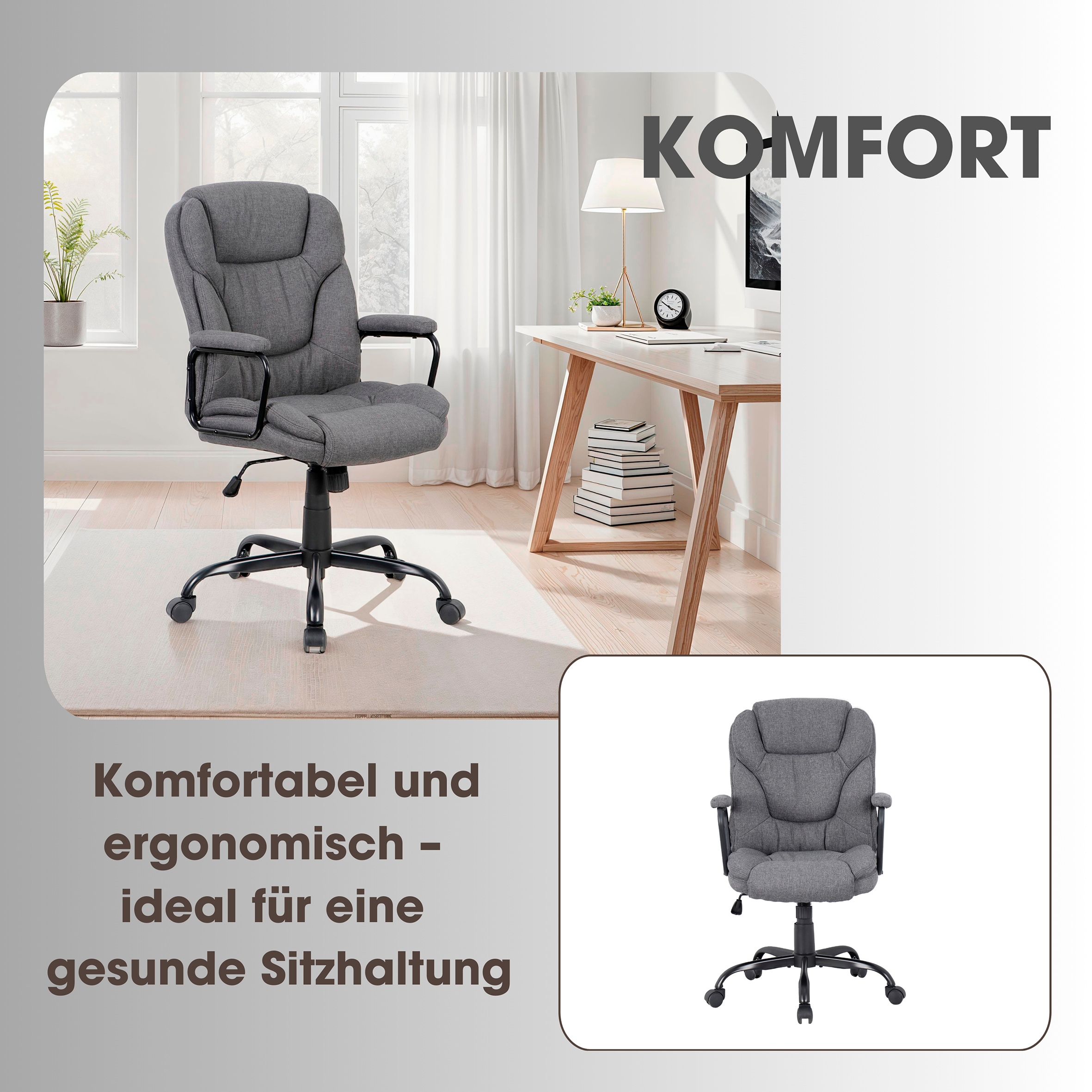 byLIVING Chefsessel »Sting« () 1 Stk.gemütlich gepolsterter Bürostuhl mit viele Einstellungsmöglichkeiten