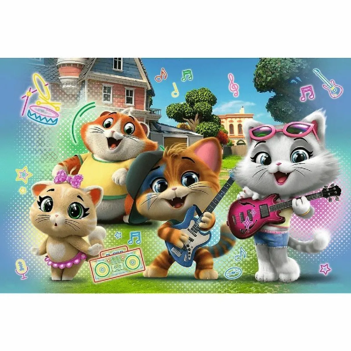 Trefl Joyful Cats Super Maxi Puzzle 24 Éléments