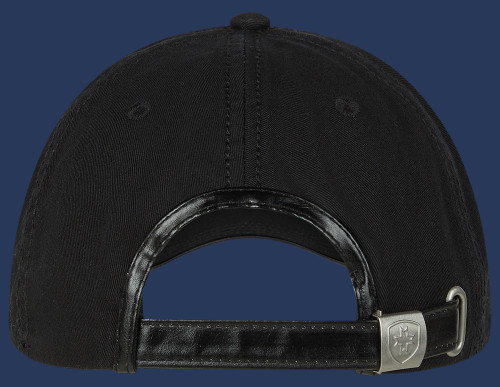 Baseball-Cap Baumwolle, Schwarz
