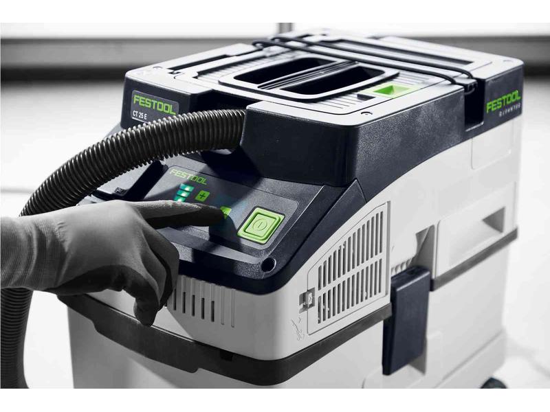 FESTOOL Nass-/Trockensauger  CLEANTEC CT 25 E Vielseitig einsetzbares Absaugmobil mit Saugkraftregulierung