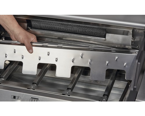 Enders Monroe Pro 3 SIK Turbo gasbarbecue met 3 branders + zijbrander, 58 x 143,5 cm, roestvrij staal, inclusief uitneembare vetopvangbak.