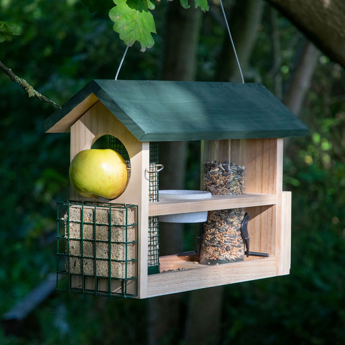 dobar 7-in-1-Futterstation, Holz