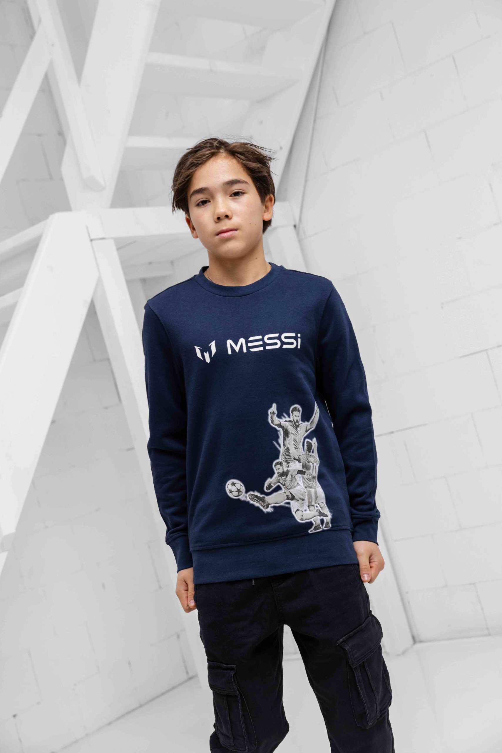 Vingino X Messi Celebration Sweater Kids Donkerblauw