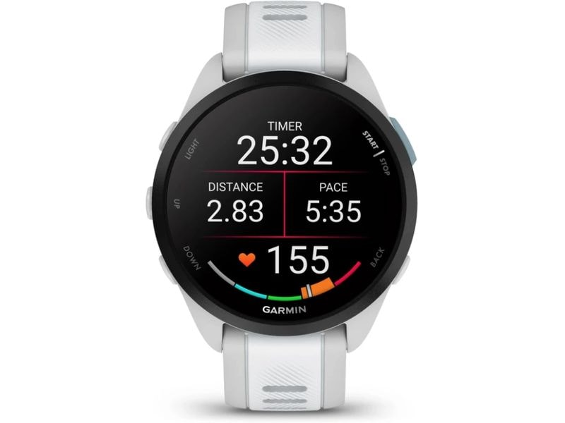 GARMIN Sportuhr Forerunner 165 Hellgrau Smarte Laufuhr