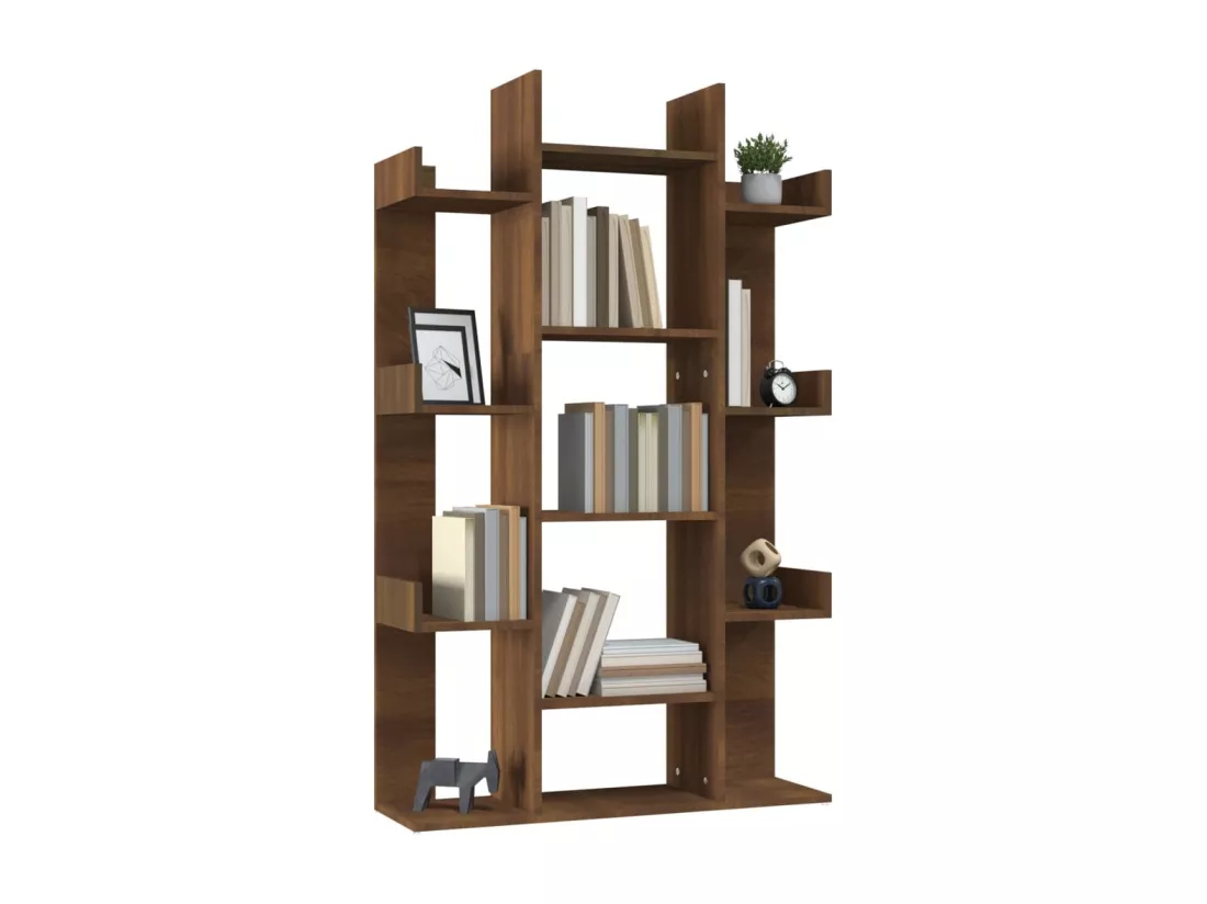 Bibliothèque Chêne marron 86x25,5x140 cm Bois d'ingénierie