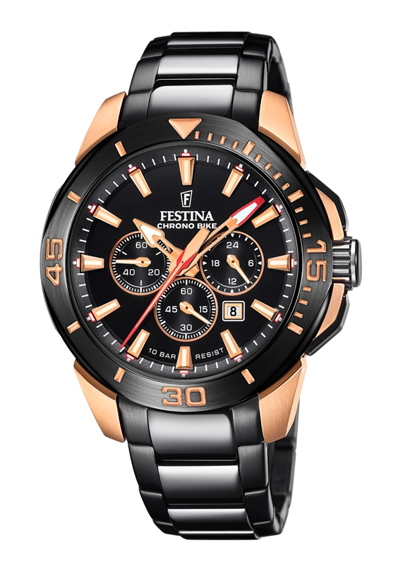 Festina Chrono Bike Rose Gold Herrenchronograph F20645/1