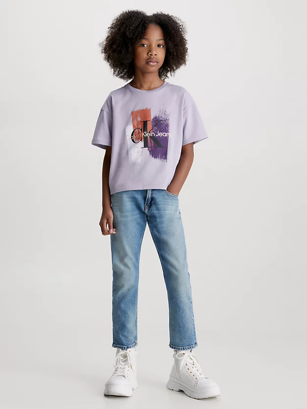 Camiseta estampada com logotipo